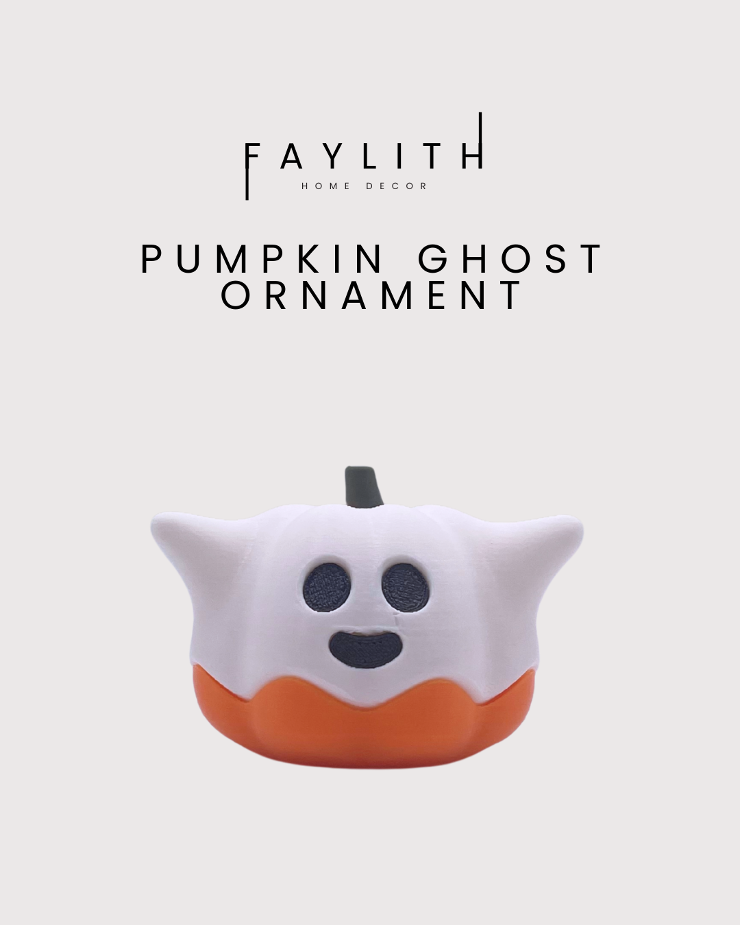 Pumpkin Ghost Ornament