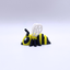 Toy bee figure on a white background