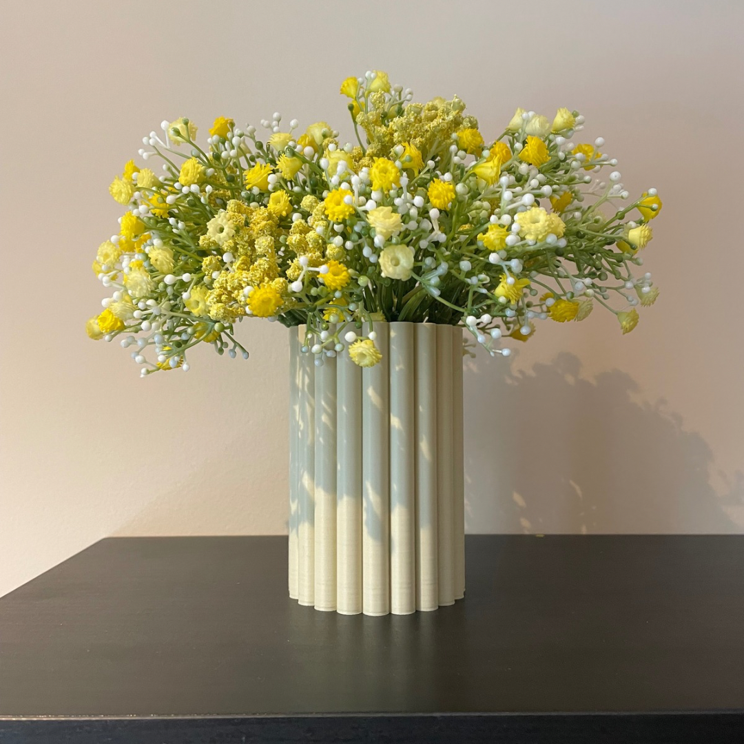 Ribbed Tube Vase