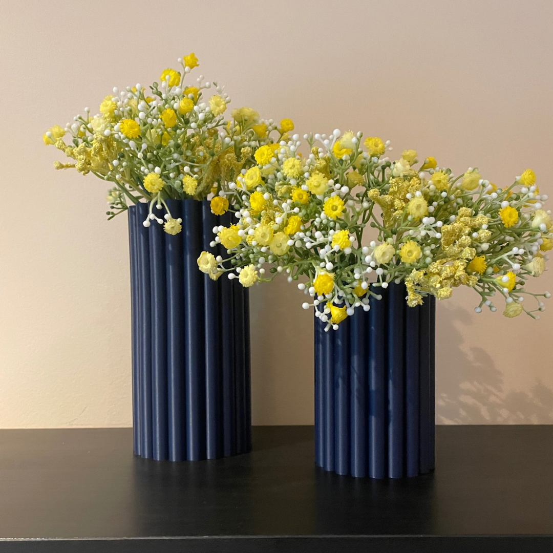 Ribbed Tube Vase