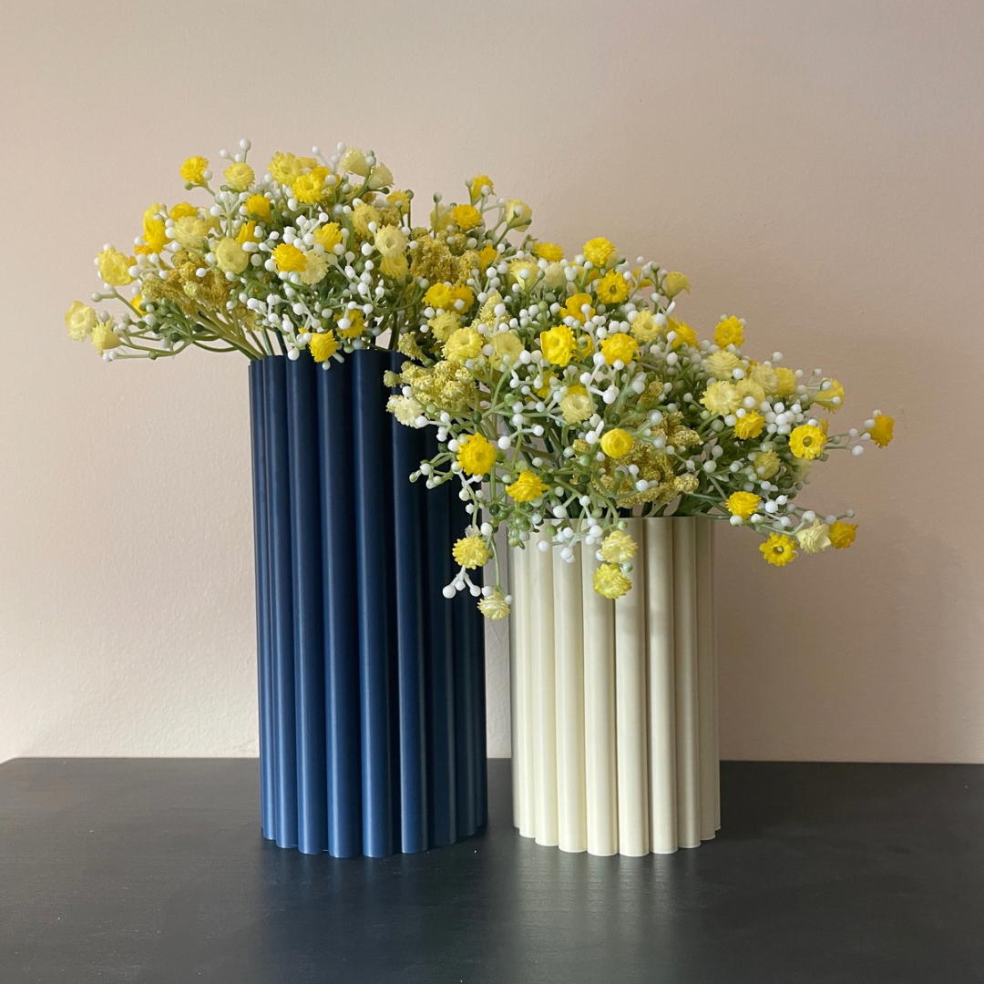 Ribbed Tube Vase