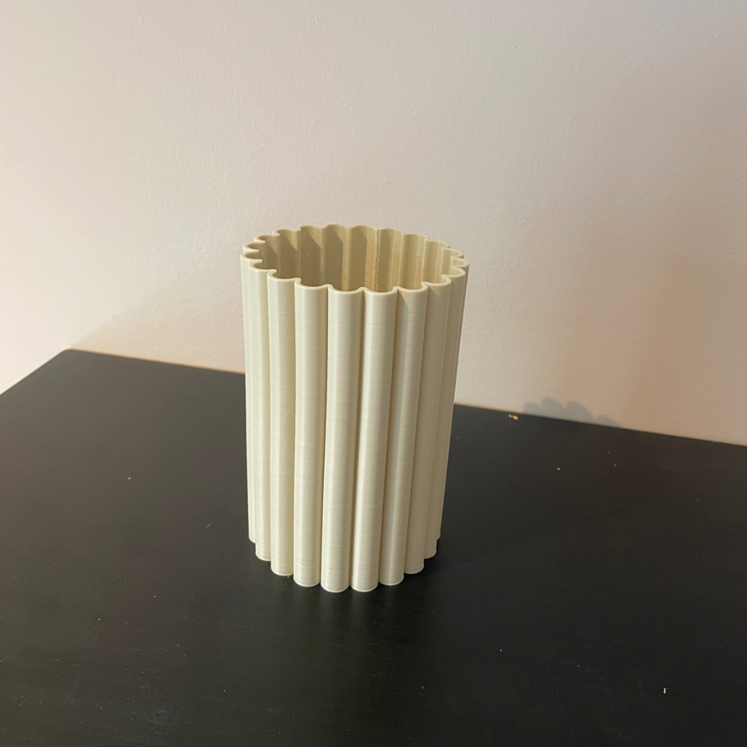 Ribbed Tube Vase