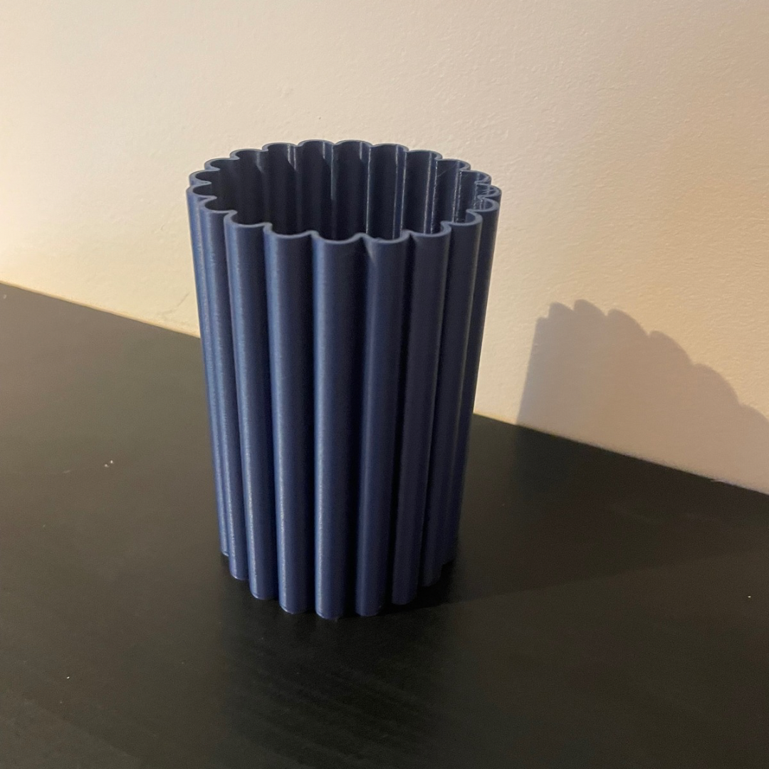 Ribbed Tube Vase