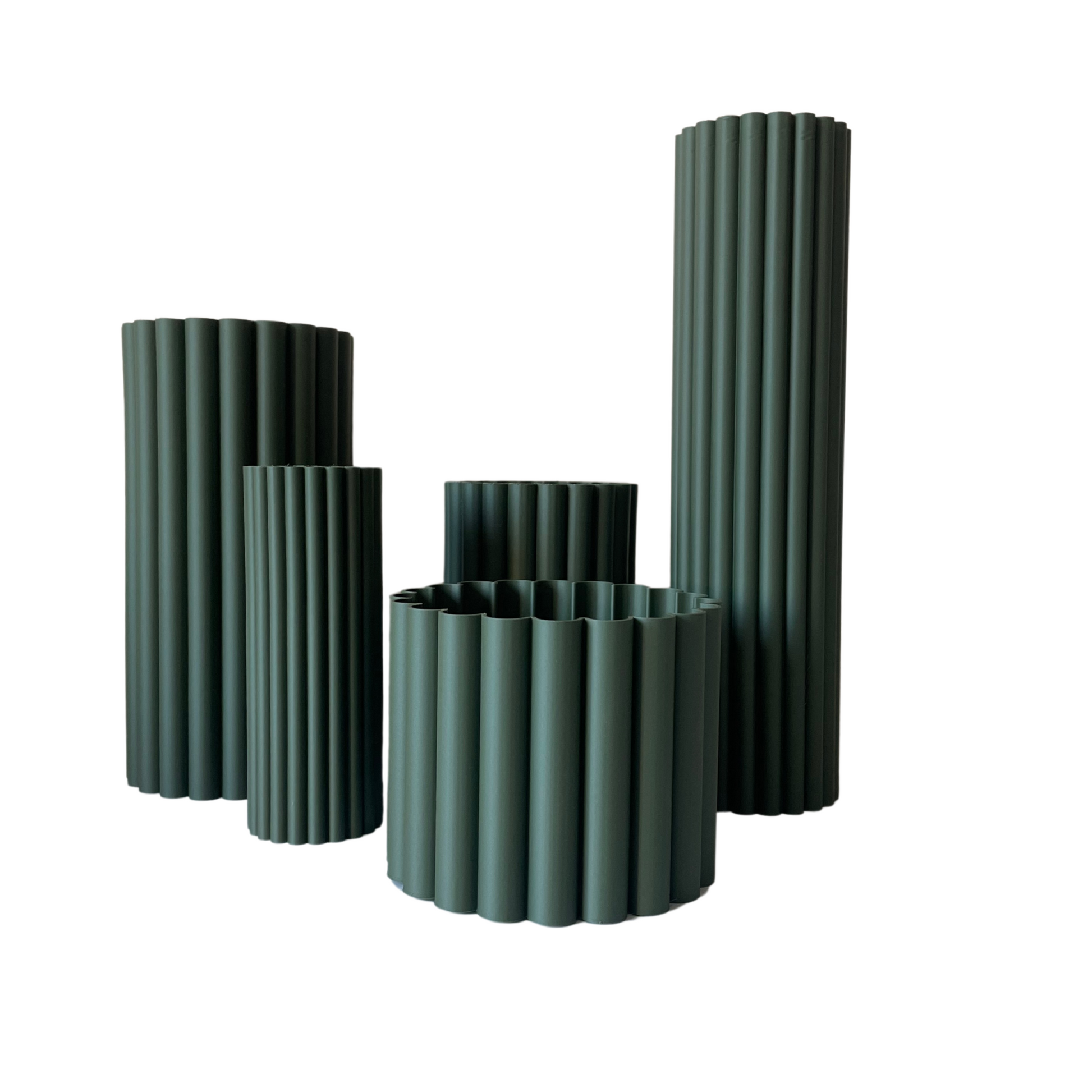 Terra Ribbed Vase