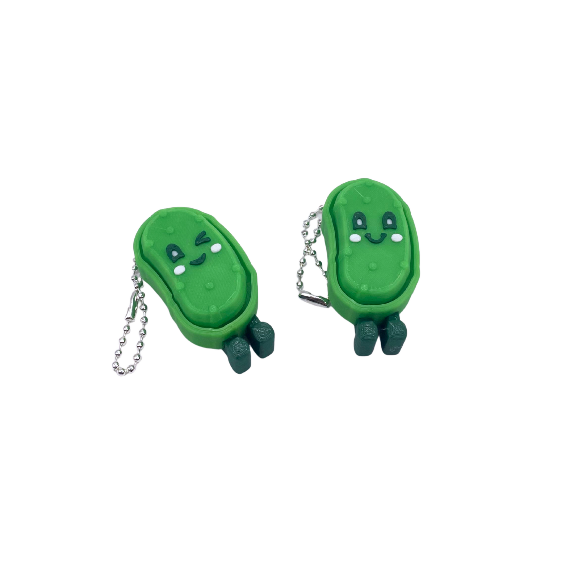 Pickle Clicker fidget toy colour changing keyring