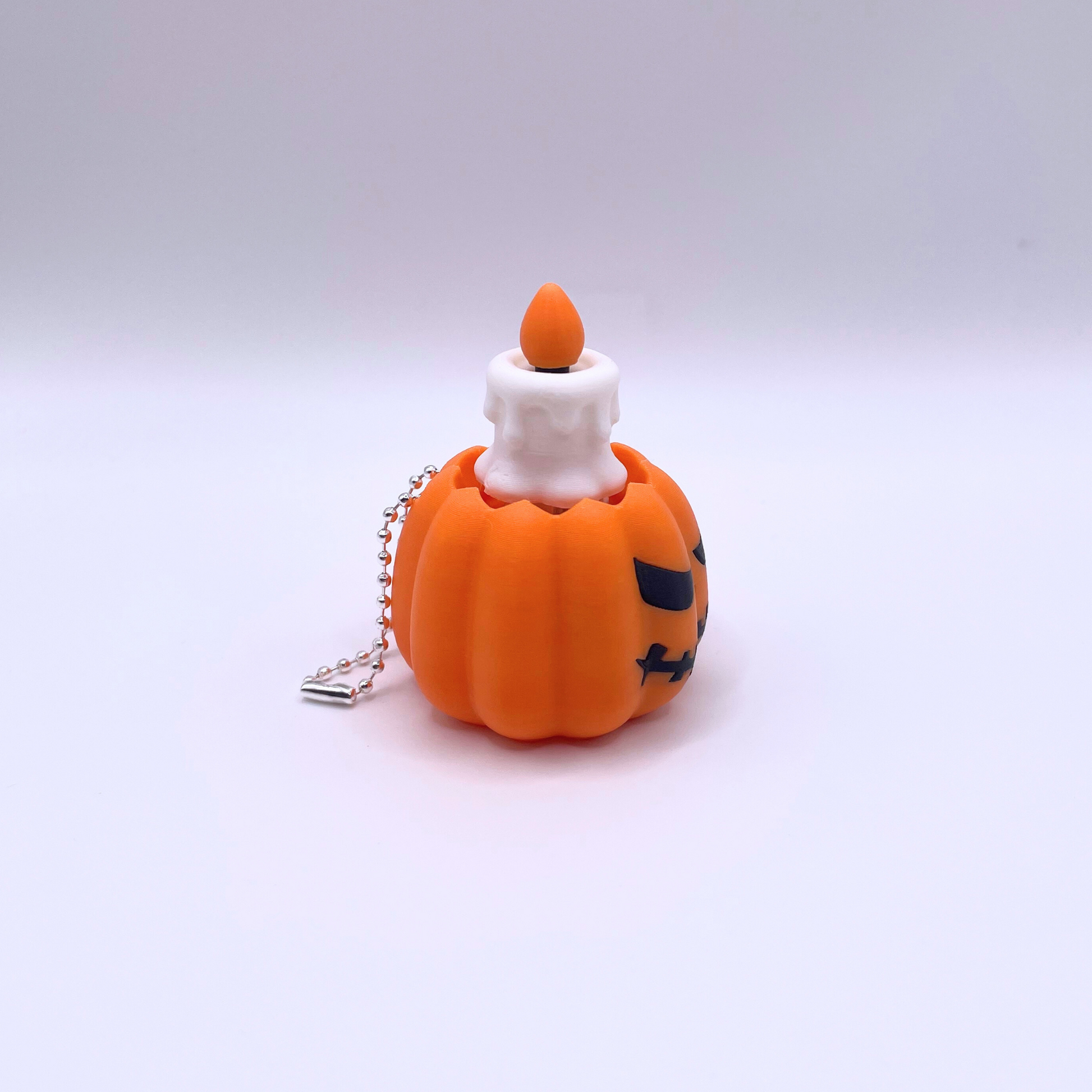 Pumpkin Candle Clicker with Keyring