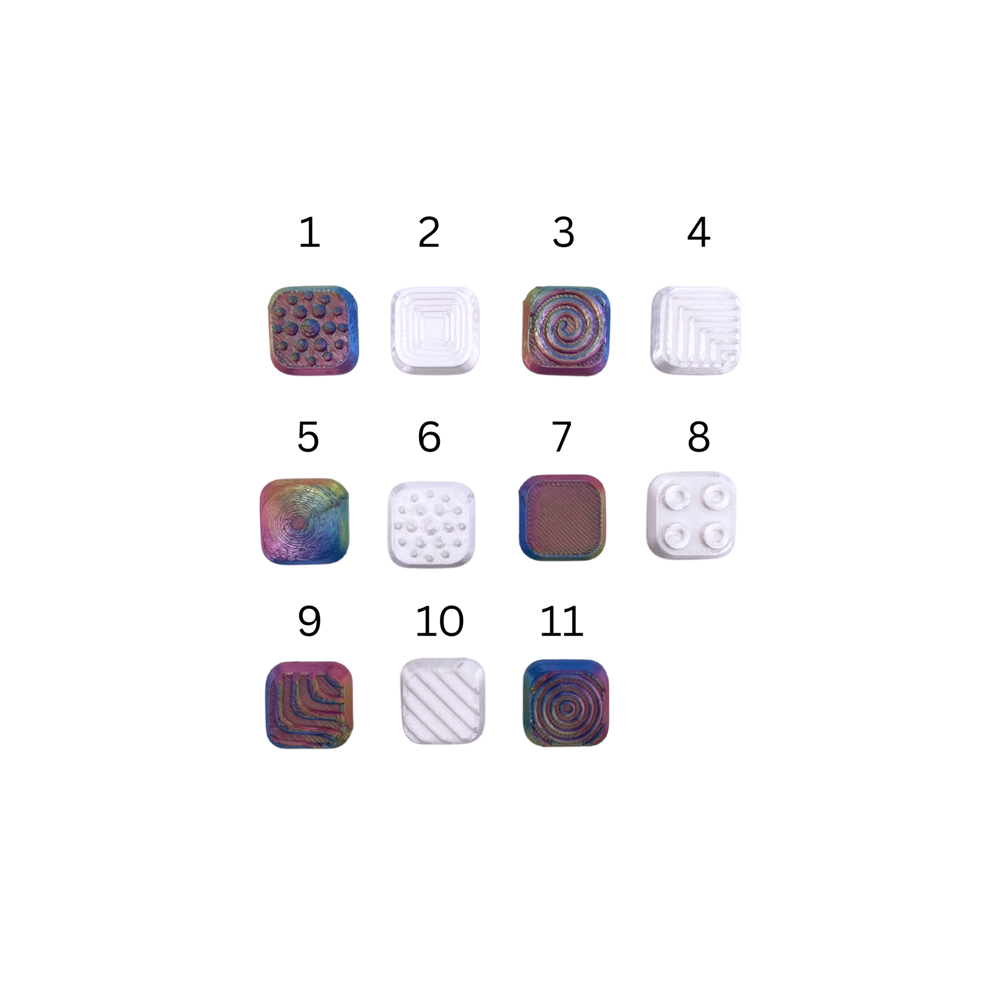 Texture Clicker Keyring Buttons