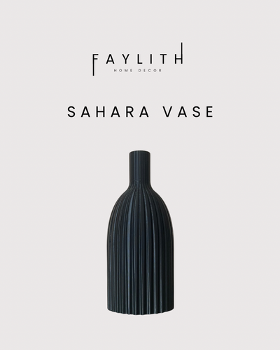 Sahara Vase Black