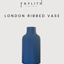 London Large Ribbed Vase