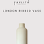 London Small Ribbed Vase