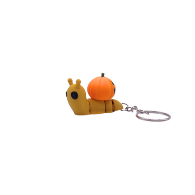 Pumpkin Snail Keyring