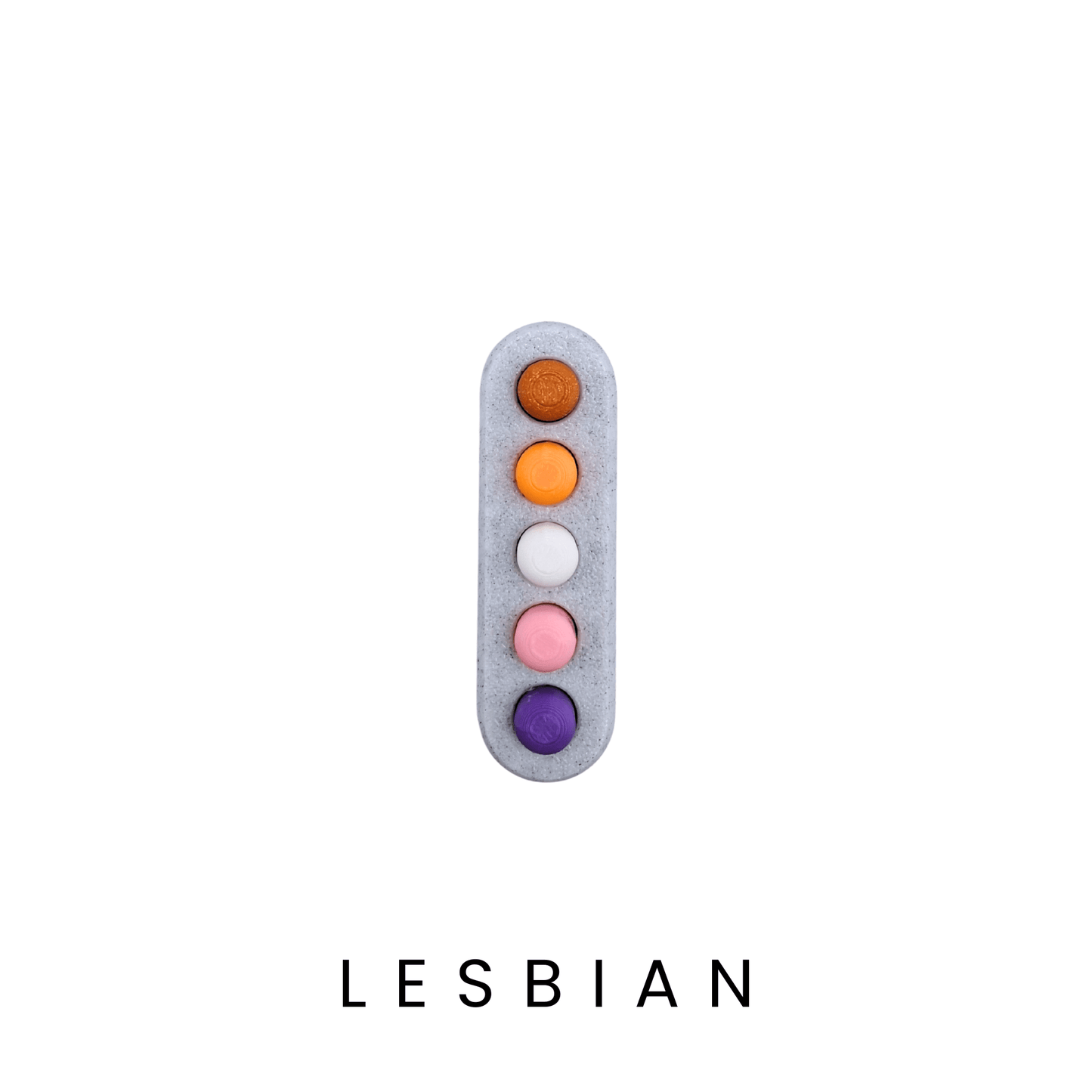 lesbian push button fidget toy for the LGBTQIA+ community