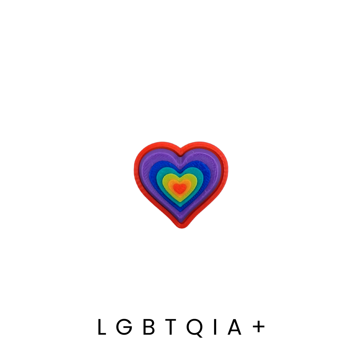 LGBTQIA+ rainbow heart clicker