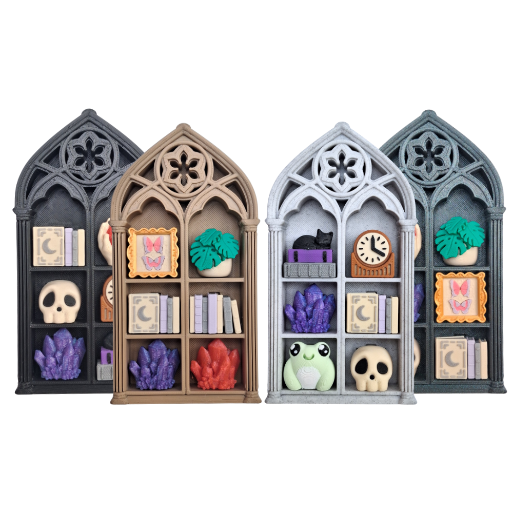Gothic book nook clicker asmr sensory tool  buttons fidget toy