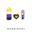 Non Binary Pride Fidgets Rainbow | THIS IS ME Collection Dans Fidget Foundry | Pain Stim Clicker Popit