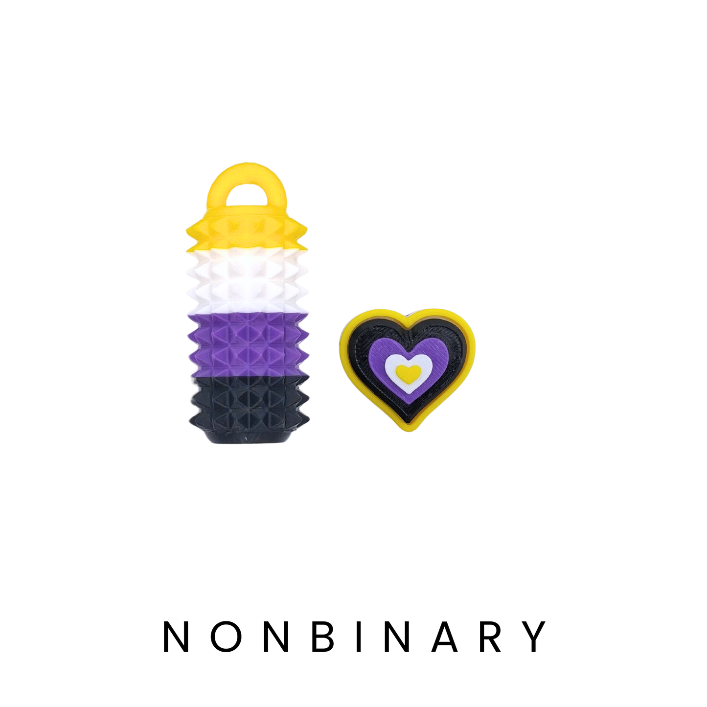 Non binary Pride Fidgets Rainbow | THIS IS ME Collection Dans Fidget Foundry | Pain Stim Clicker 