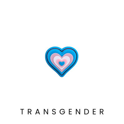 Transgender Fidgets heart shaped clicker