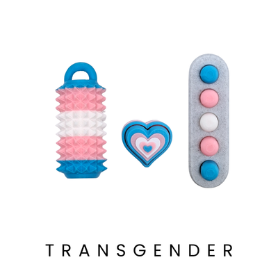 Transgender Pride Fidgets Rainbow | THIS IS ME Collection Dans Fidget Foundry | Pain Stim Clicker Popit