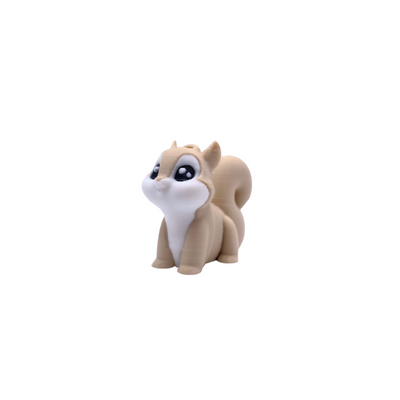 beige squirrel fidget toy keyring render