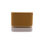 mustard yellow ribbed plant pot