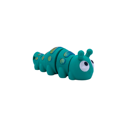 rainbow giant caterpillar keyring