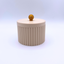 ribbed elegant container with lid