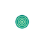 Magnetic Slider Fidget with Sensory Rings, Glow Green