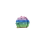 Rainbow pastel puffer fish key charm sensory tactile fidget toy 3d printed