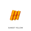 Sunset yellow fidget rings, sensory fidget toy