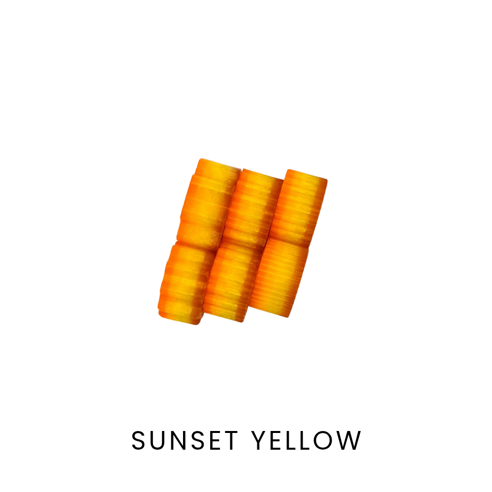 Sunset yellow fidget rings, sensory fidget toy