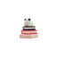 Book stack clicker with frog sensory fidget toy