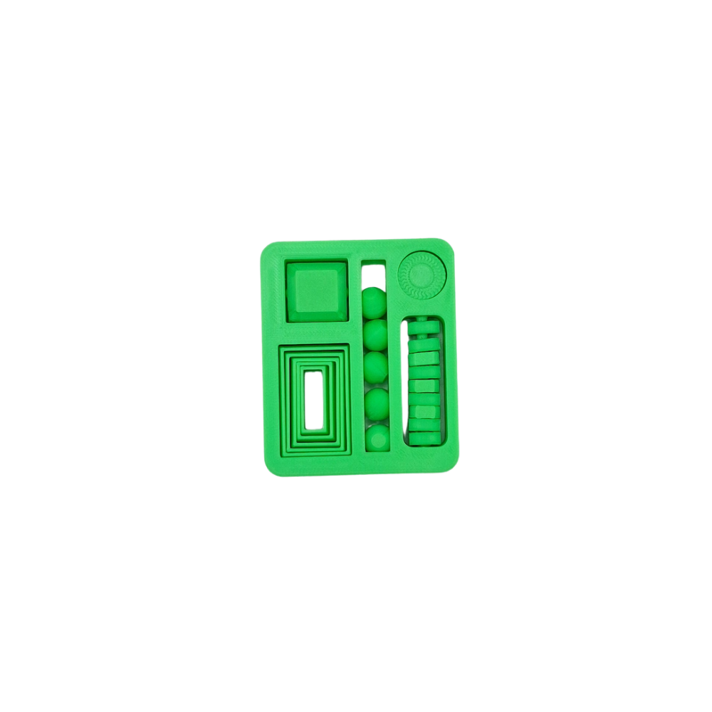 Green Fidget card sensory tactile toy