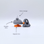 Pigeon with note and magnet in foot
