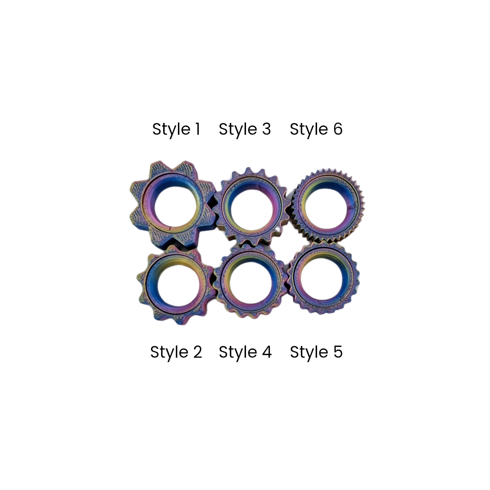 fidget rings, sensory fidget toy multiple styles to choose from
