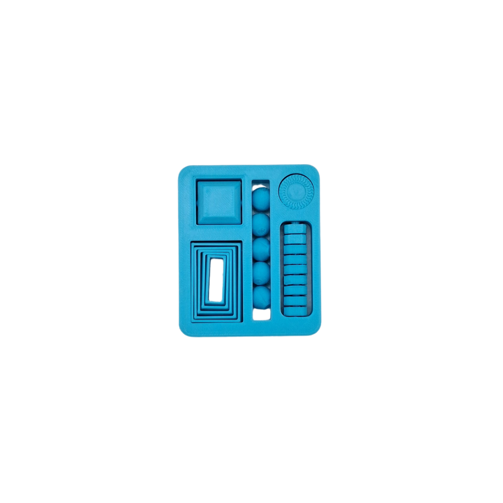 Blue Fidget card sensory tactile toy