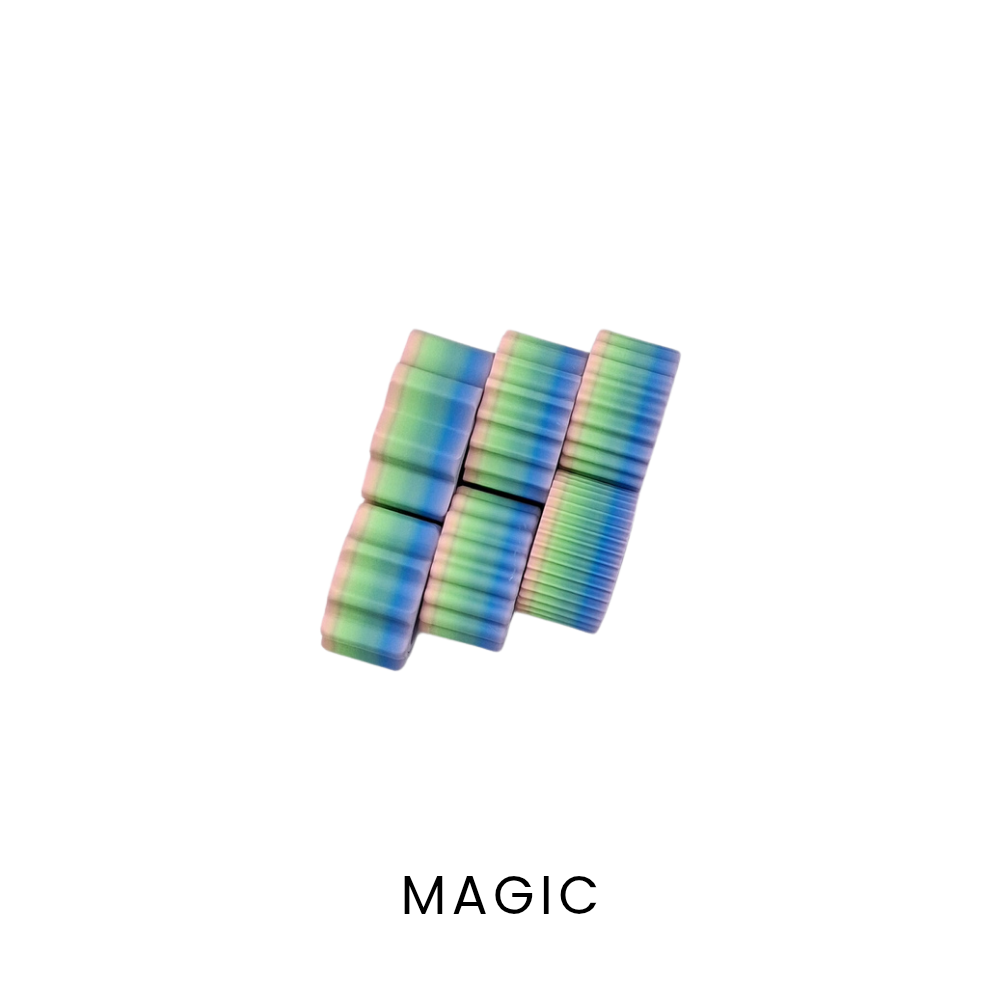 Magic pastel rainbow fidget rings, sensory fidget toy