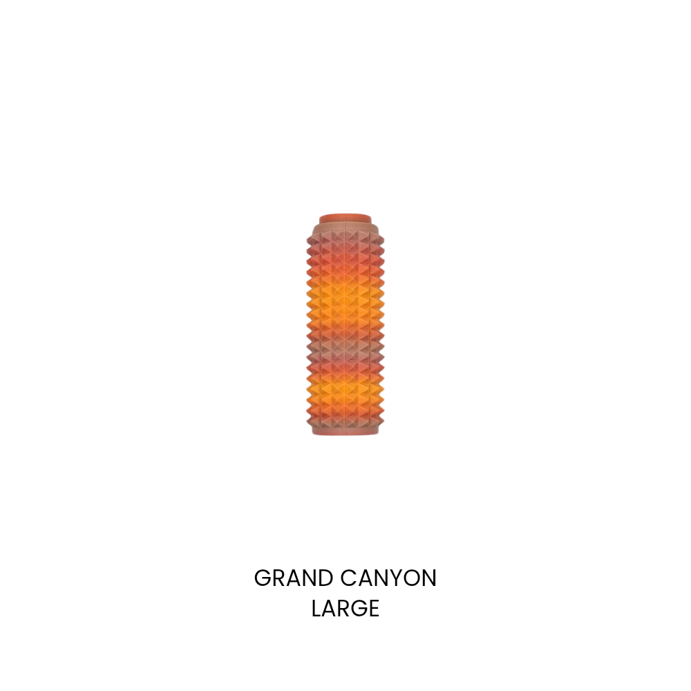 Spike pain stim clicker sensory tool fidget toy with lanyard attachment gradient grand canyon large