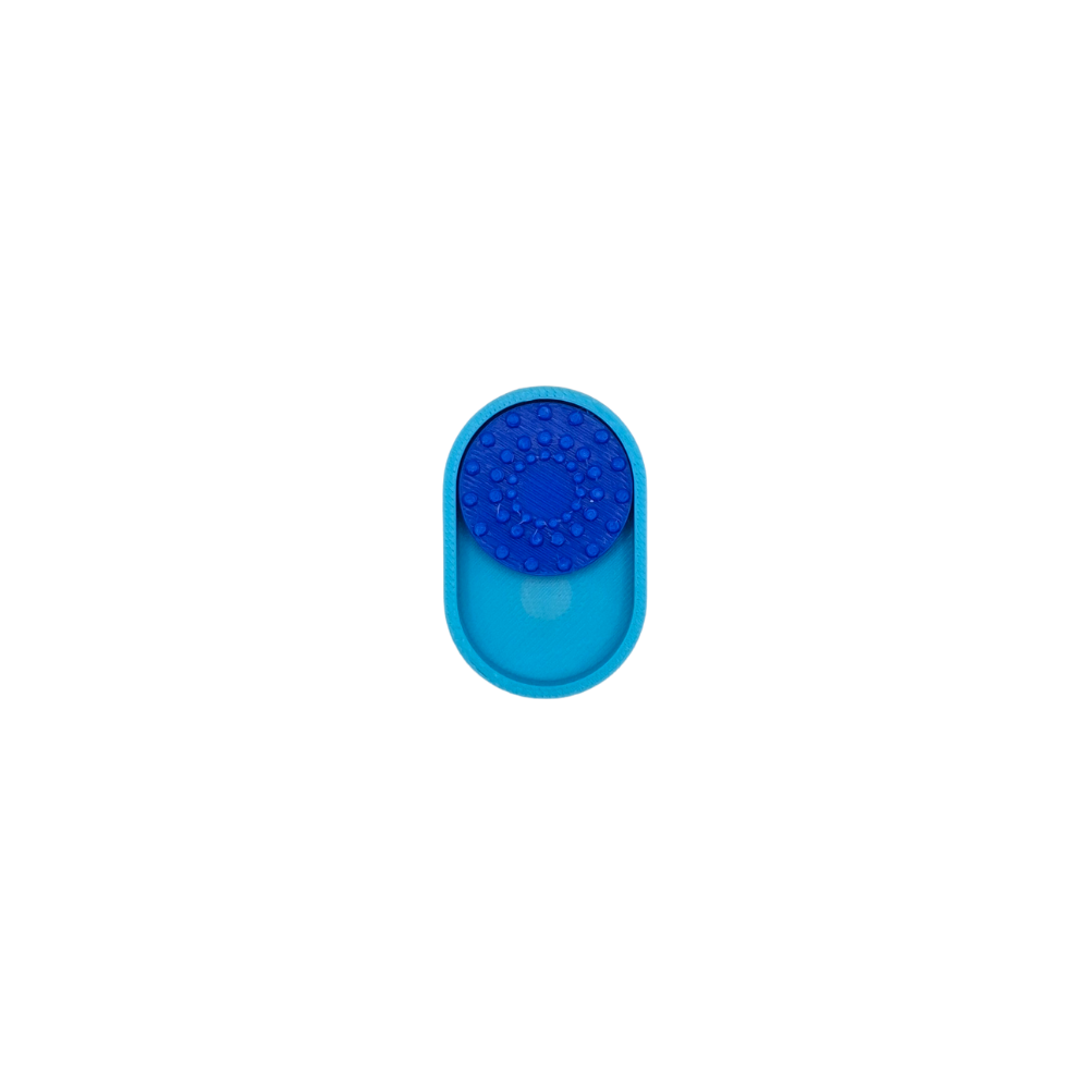 Blue Mini Magnetic Slider Sensory Tool for Adults with Tactile Feedback