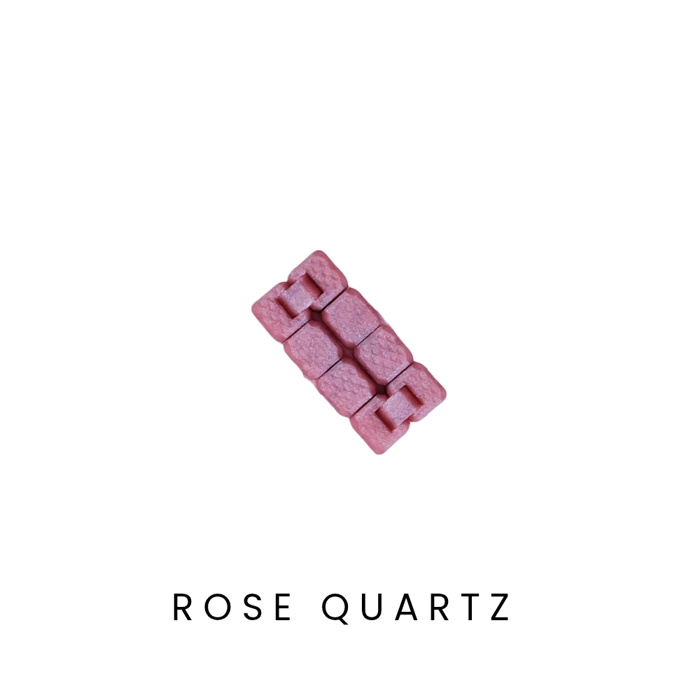 rose quartz colour mini infinity cube fidget toy