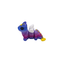 Mini celestial dragon figurine glitter pink and purple fidget toy