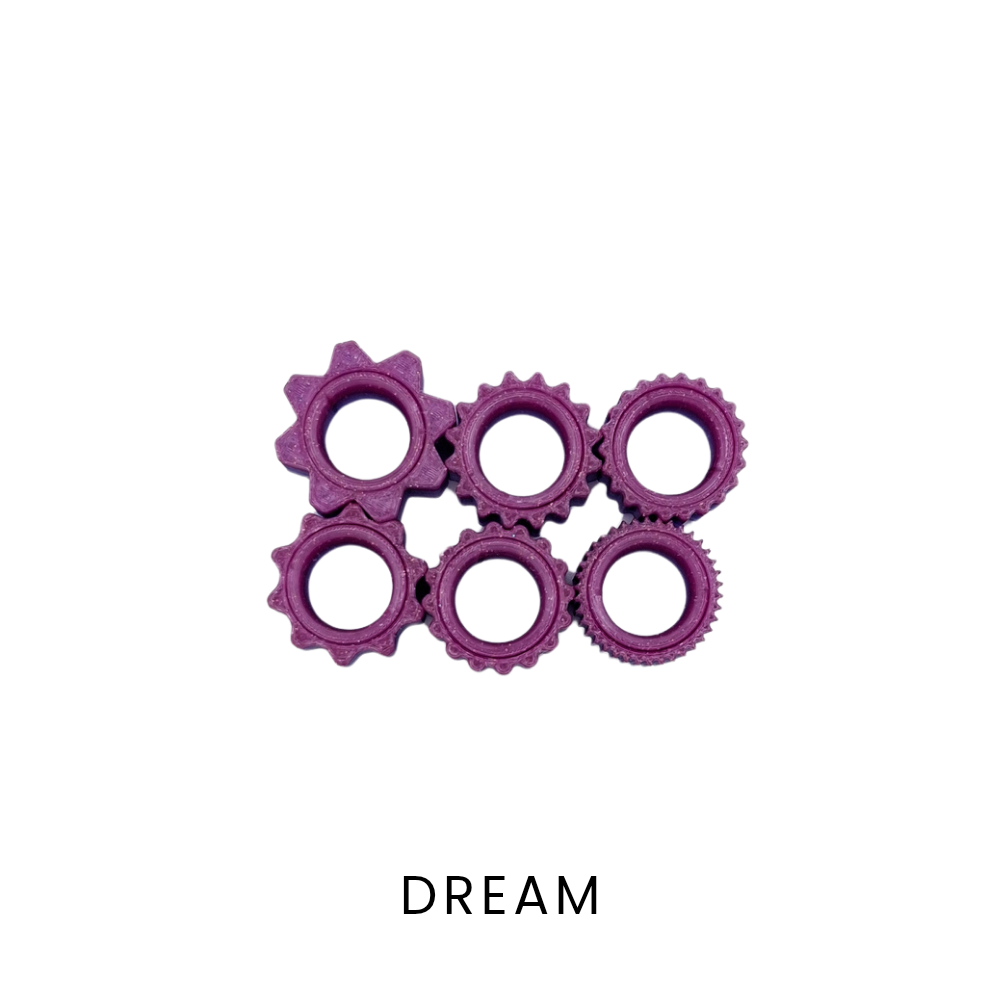 Dream purple gradient fidget rings, sensory fidget toy