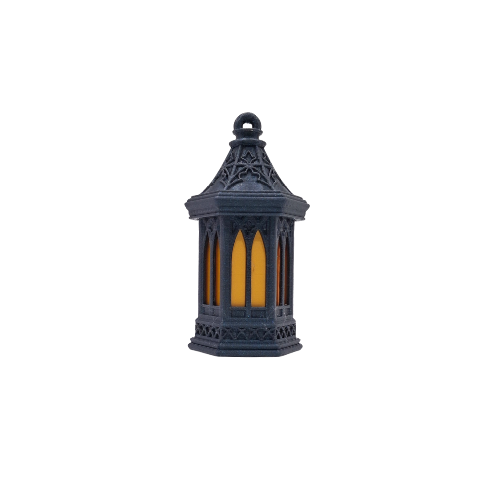 gothic style lantern clickers glitter black and gold