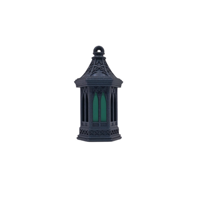 gothic style lantern clickers glitter black emerald green