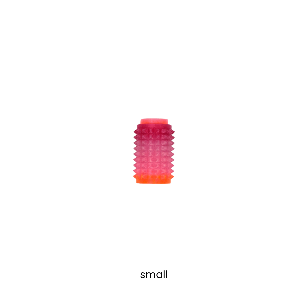 Pain Stim Clicker red nebula gradient pink glitter sensory tool
