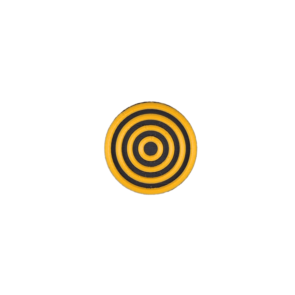 Magnetic Slider Fidget with Sensory Rings, Black and Gold