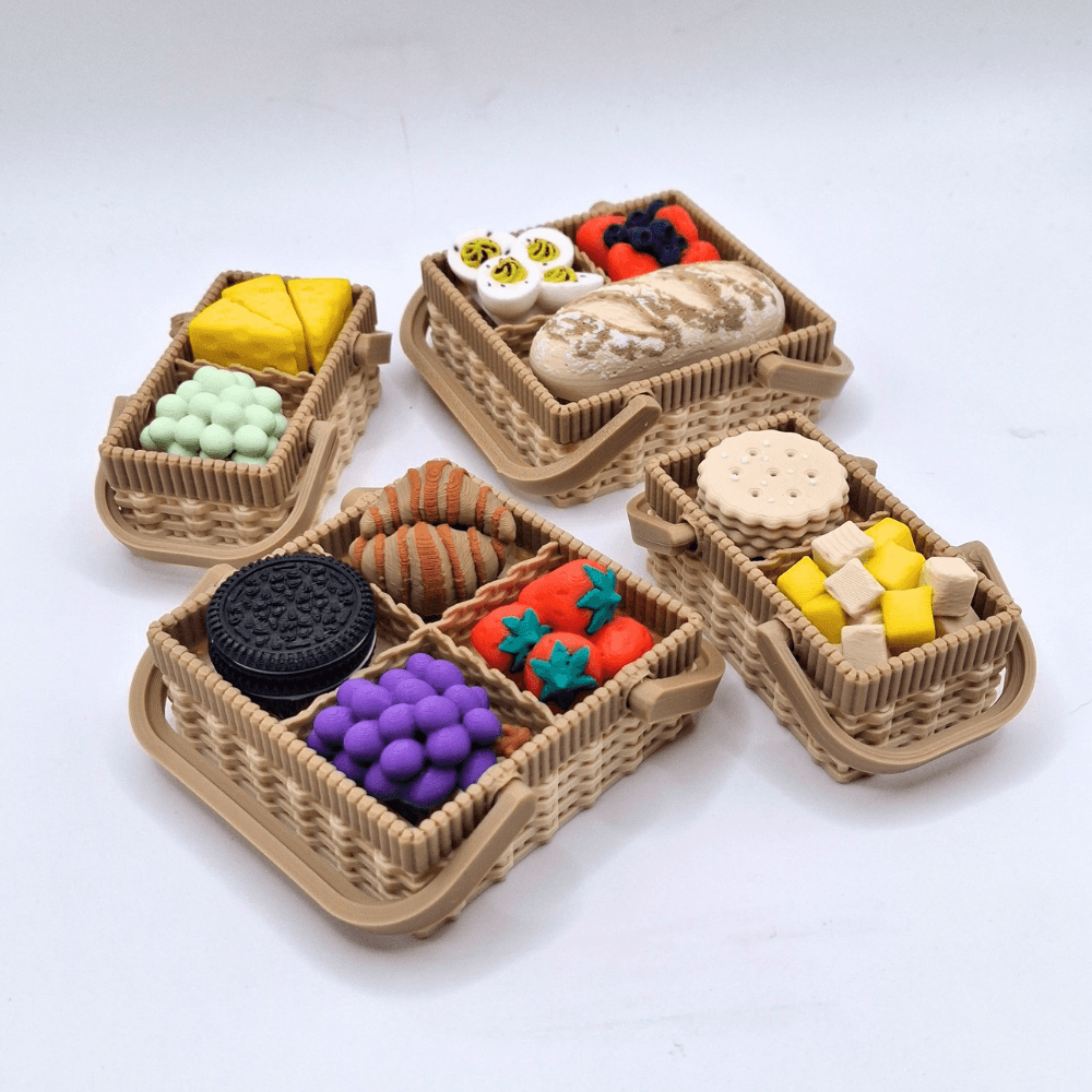 Picnic Basket Clickers with customisable buttons and sounds