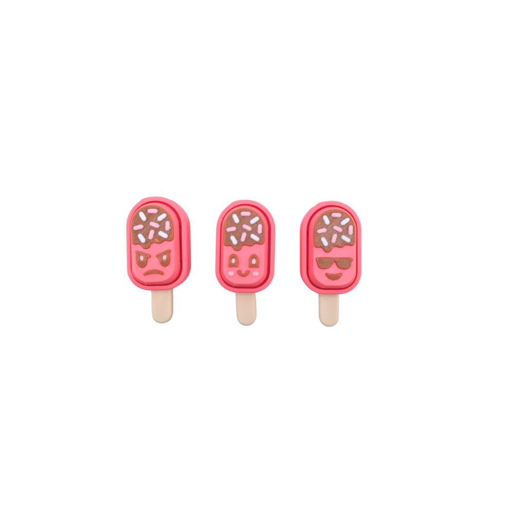Hot pink Ice Lollie Friends clicker fidget toys