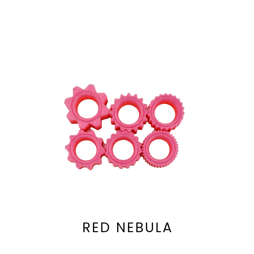 Glitter gradient red and pink fidget rings, sensory fidget toy