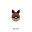 Poke Ball Clickers featuring an Eevee design with distinct ears and facial features for enhanced focus and relaxation.