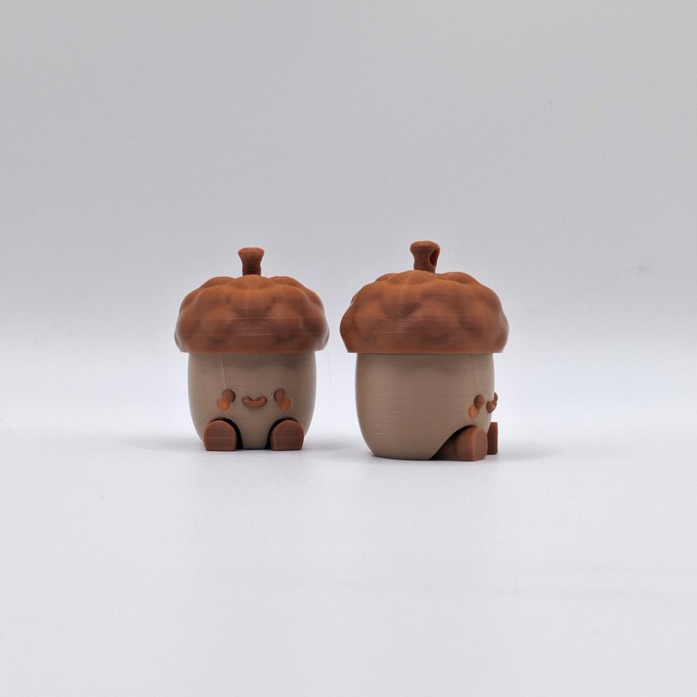 brown acorn clicker fidget toy tactile sensory toy